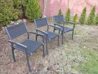 Krzesła ogrodowe tarasowe aluminiowe