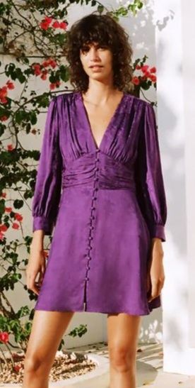 Vestido violeta (Zara)