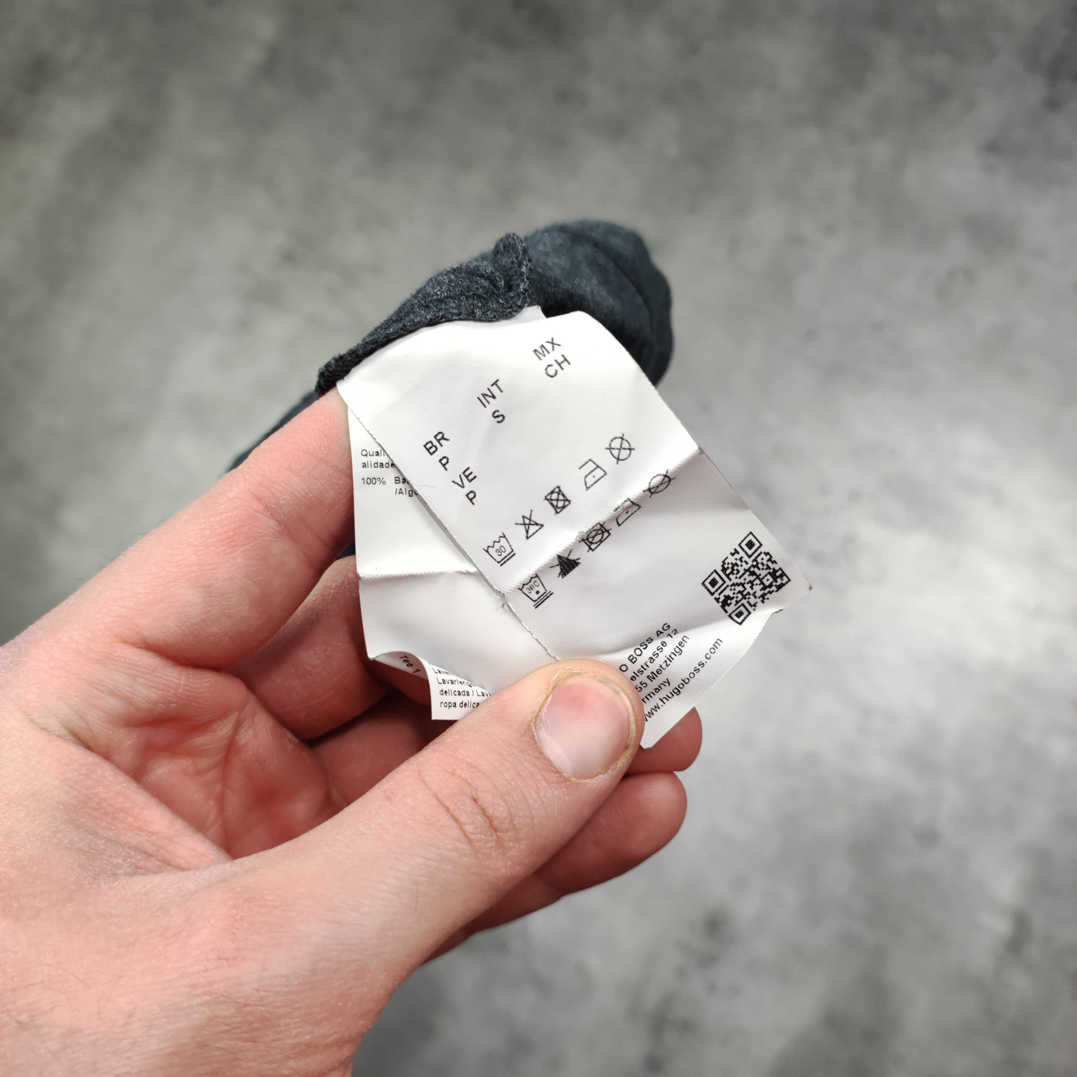 MĘSKA Koszulka Bawełniana Duże Logo Hugo Boss PREMIUM Nadruk Klasyk