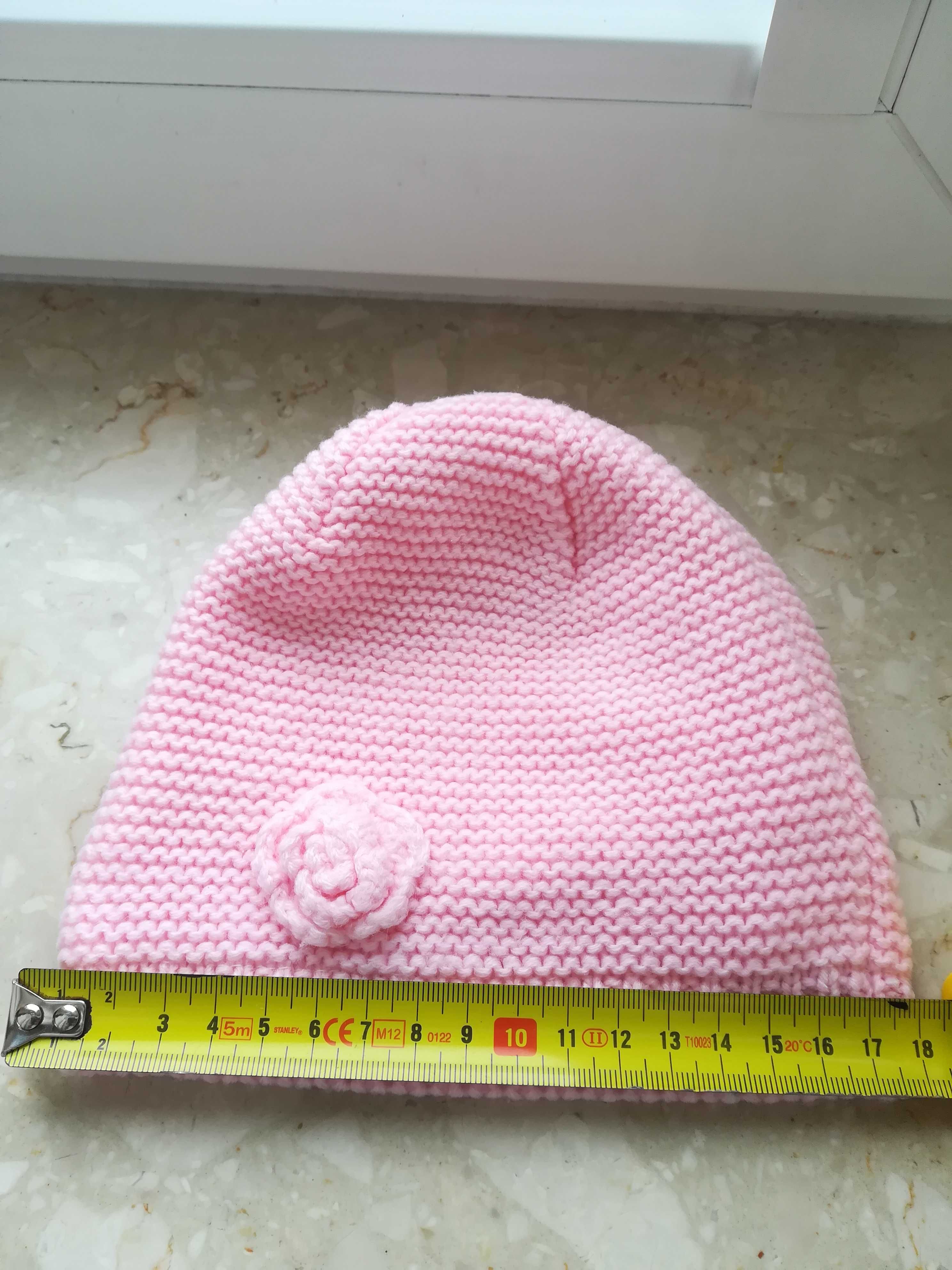 Primark czapeczka dla dziewczynki 18 cm,(0-3miesięcy)