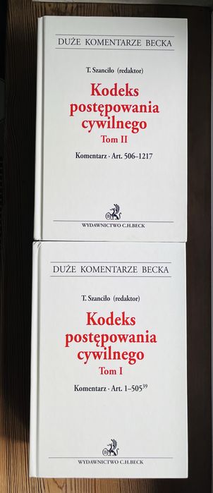 Kodeks postępowania cywilnego Komentarz red. T. Szanciło Tom I i II