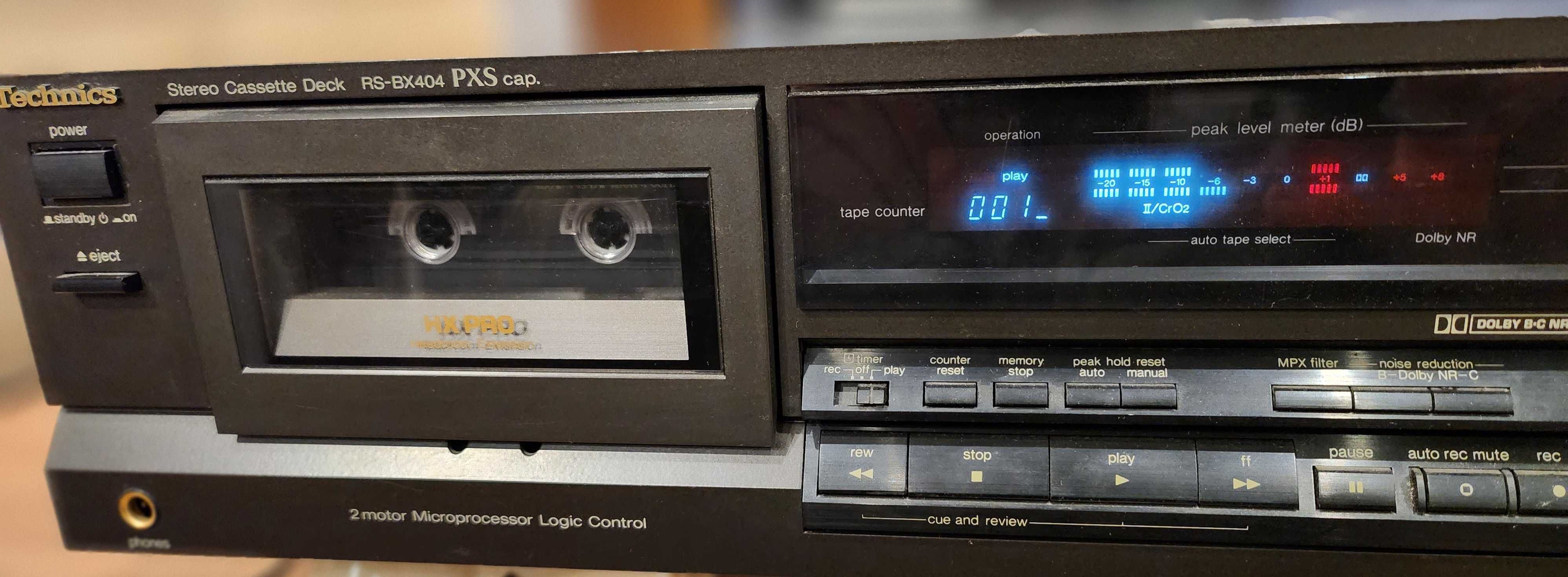 Magnetofon kasetowy Technics RS-BX404  PXS  Cap - pierwszy właściciel