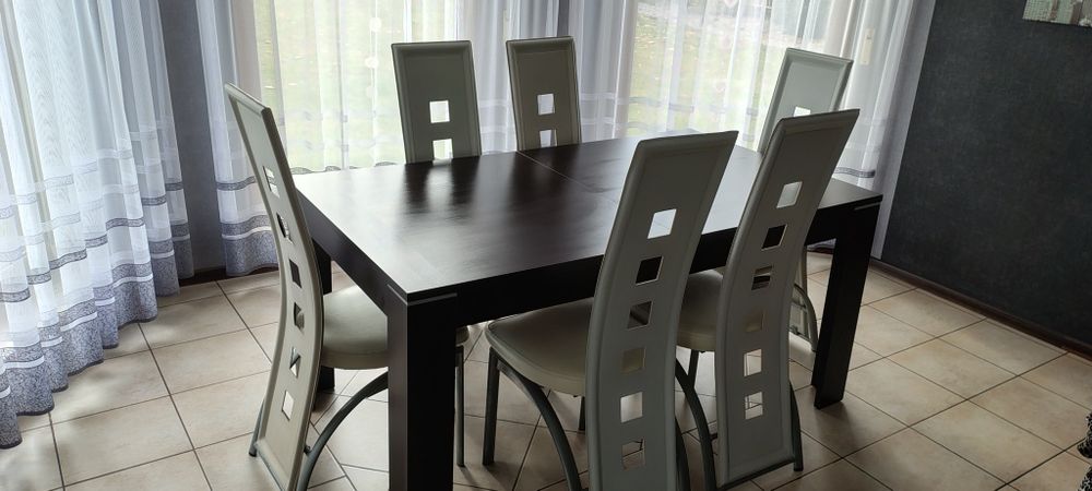 Stół rozkładany wenge