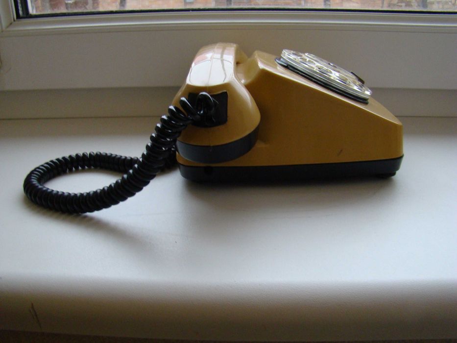 Старый дисковый телефон ТА-600 Респром Белоградчик 1988 г.в., Болгария