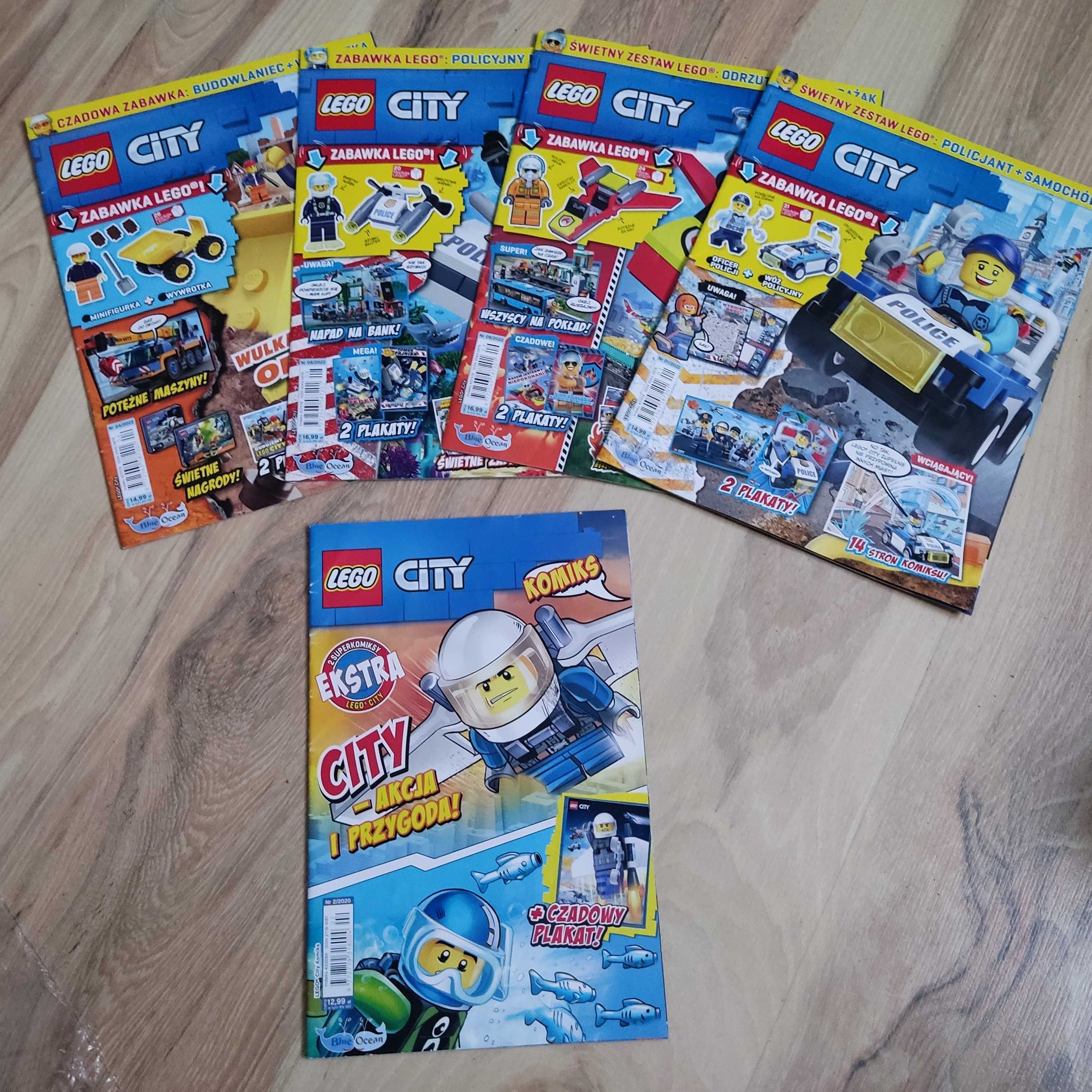 5 gazetek LEGO City bez dodatków