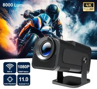 Projetor 8000 lumens + NATIVA 180P+ Android + Keystone 4D + WiFi 6