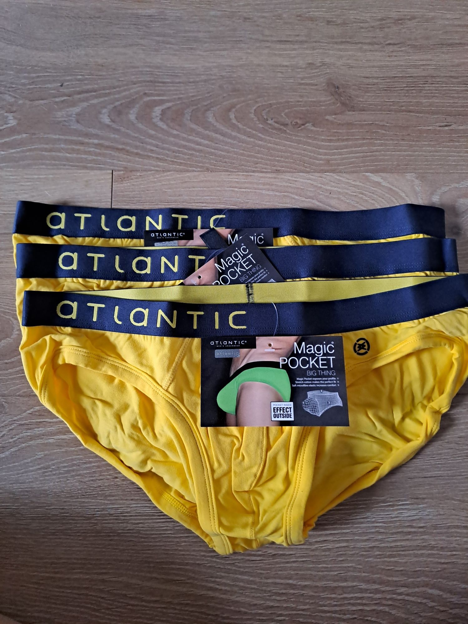 6x Slipy męskie Atlantic Magic Pocket, rozmiar XXL