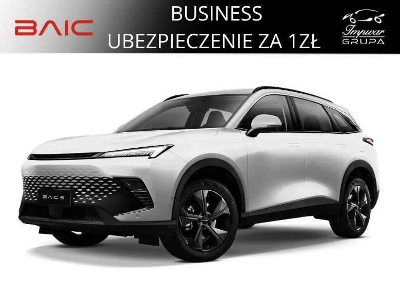 BAIC 5 Automat / El. Klapa / Kamera Cofania / Szyberdach / Skóra / Full Led