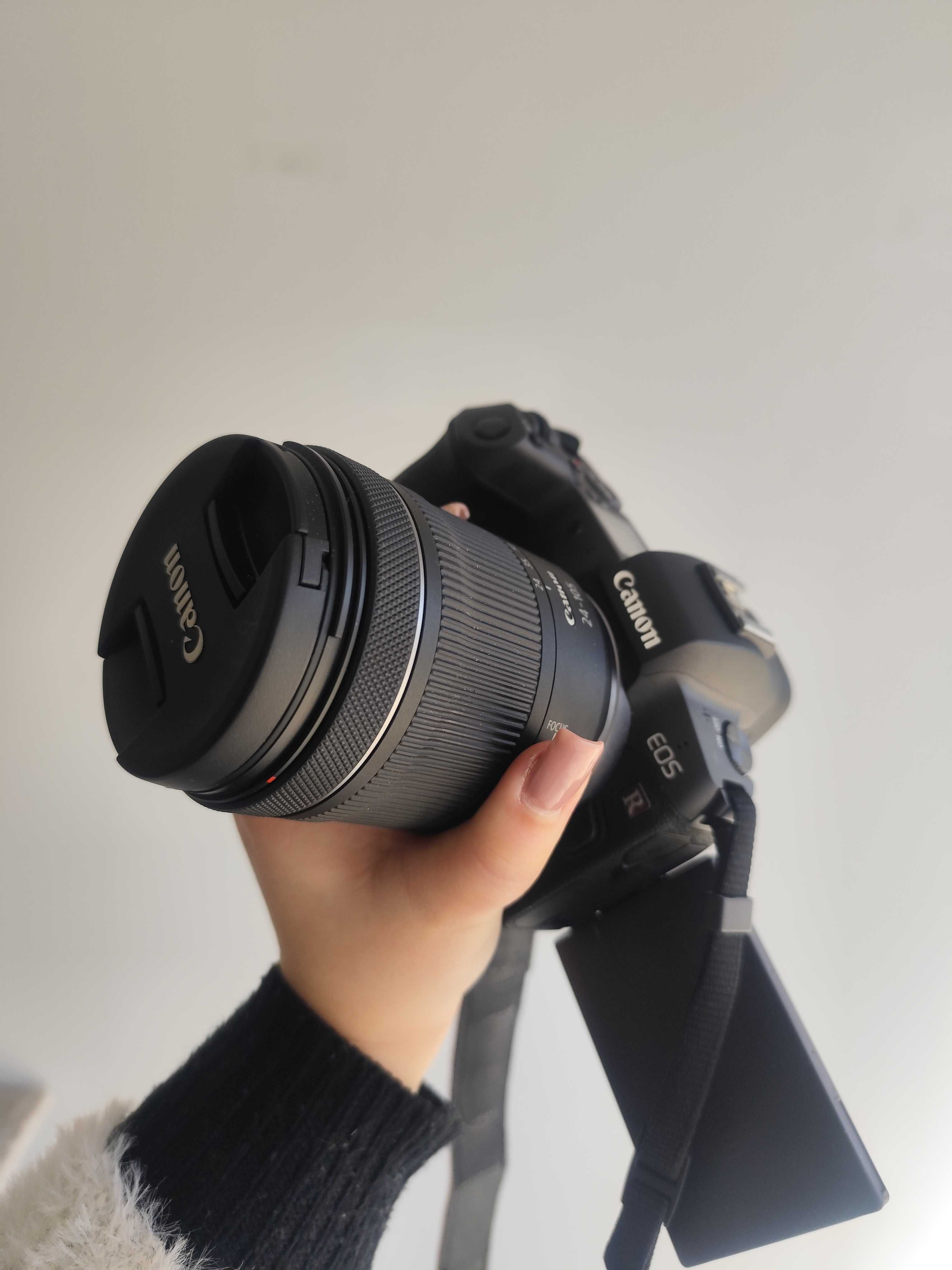 Canon R + objetiva e acessórios