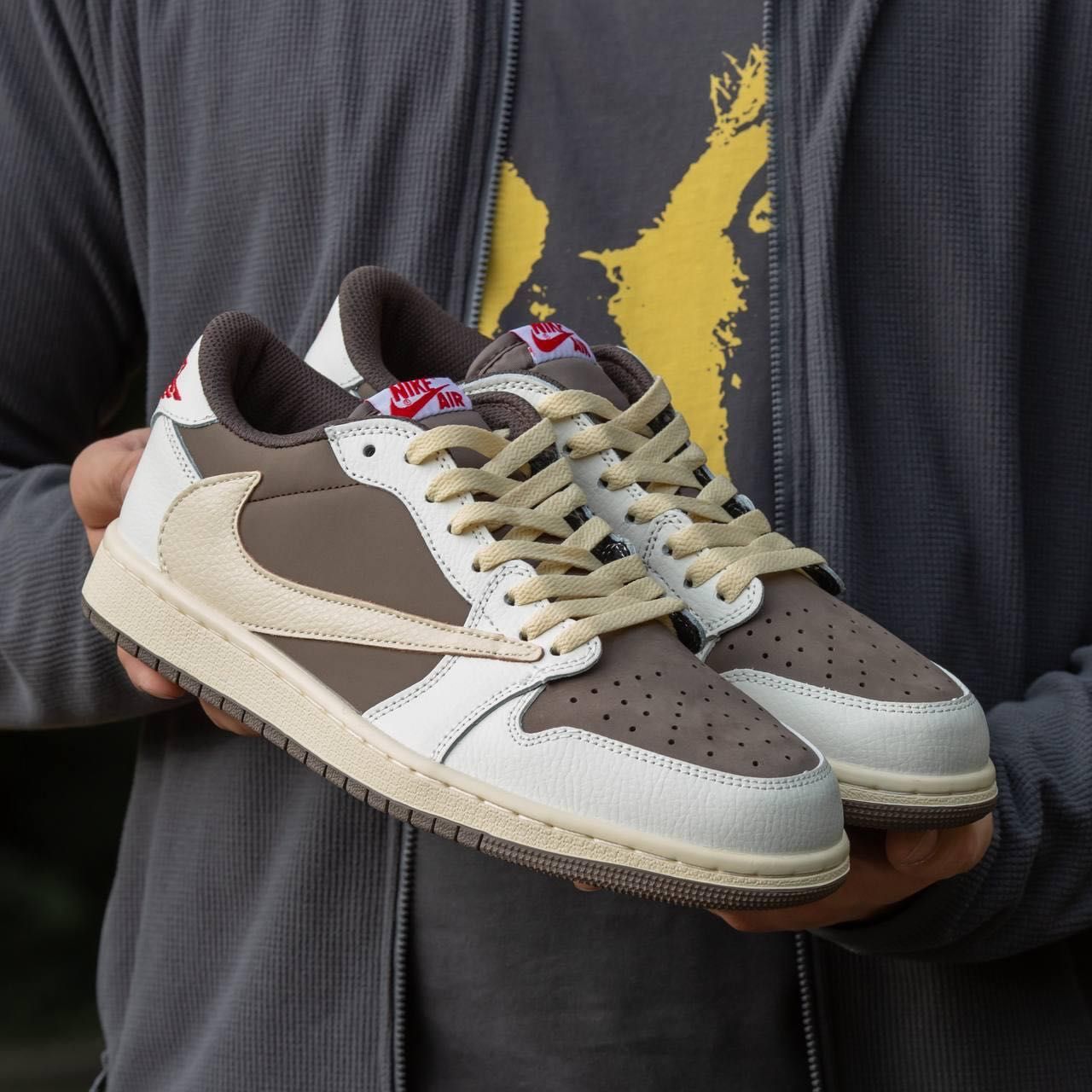 Buty Nike Air Jordan 1 Low x Travis Scott Sail Ridgerock roz.40-45!