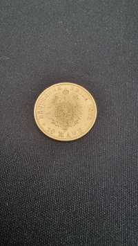 Ładna złota moneta,  10 marek 1878r, Prusy. 
Wa