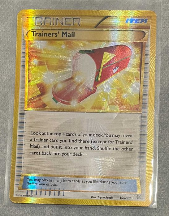 Karta Pokemon TCG: Ancient Origins - Trainers' Mail Gold - bdb stan!