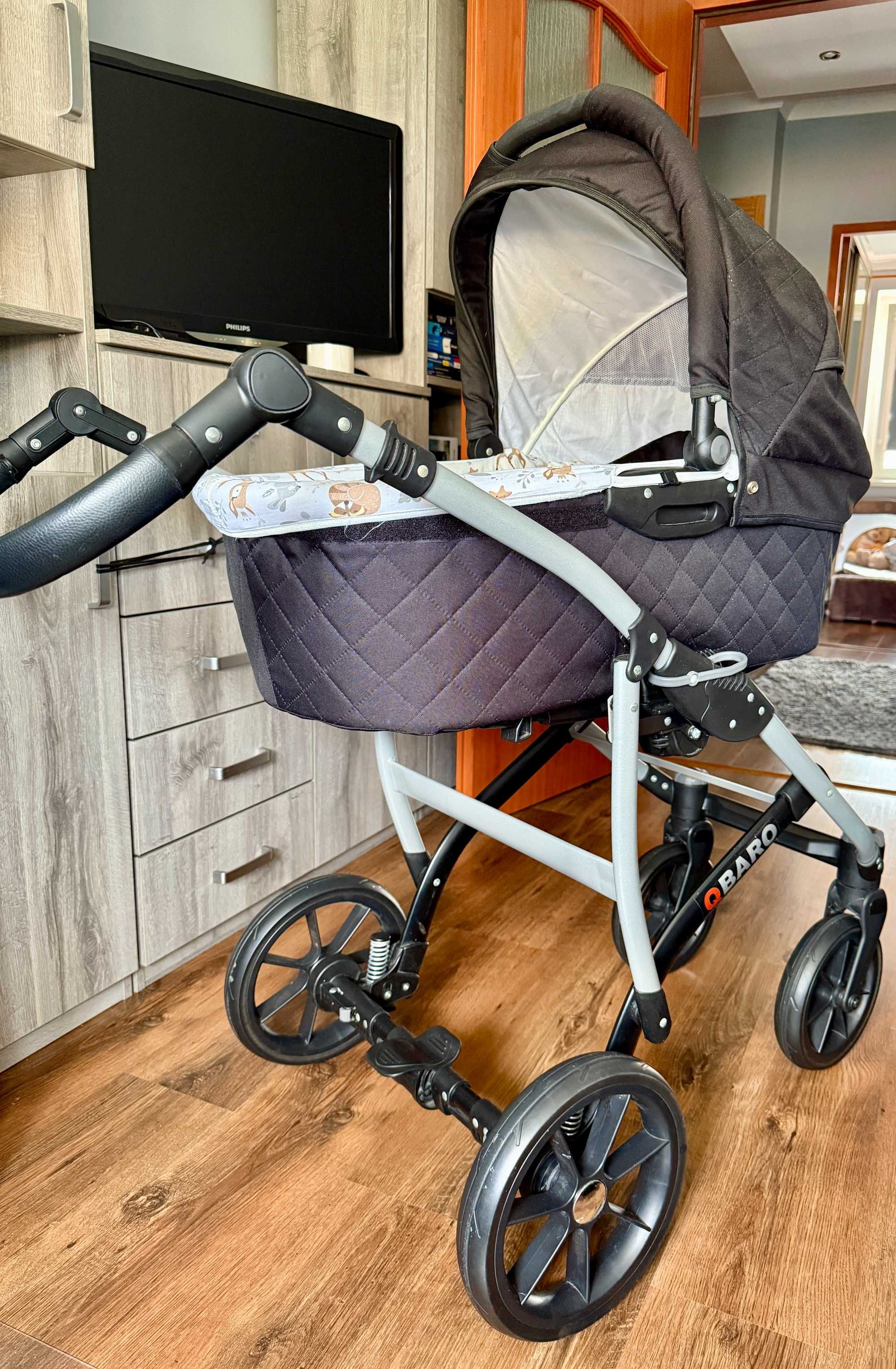 Wózek BabyLux Qbaro 3in1. Stan db+, gratisy. Polecam !!