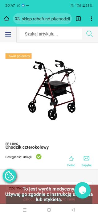 Chodzik Czterokołowy