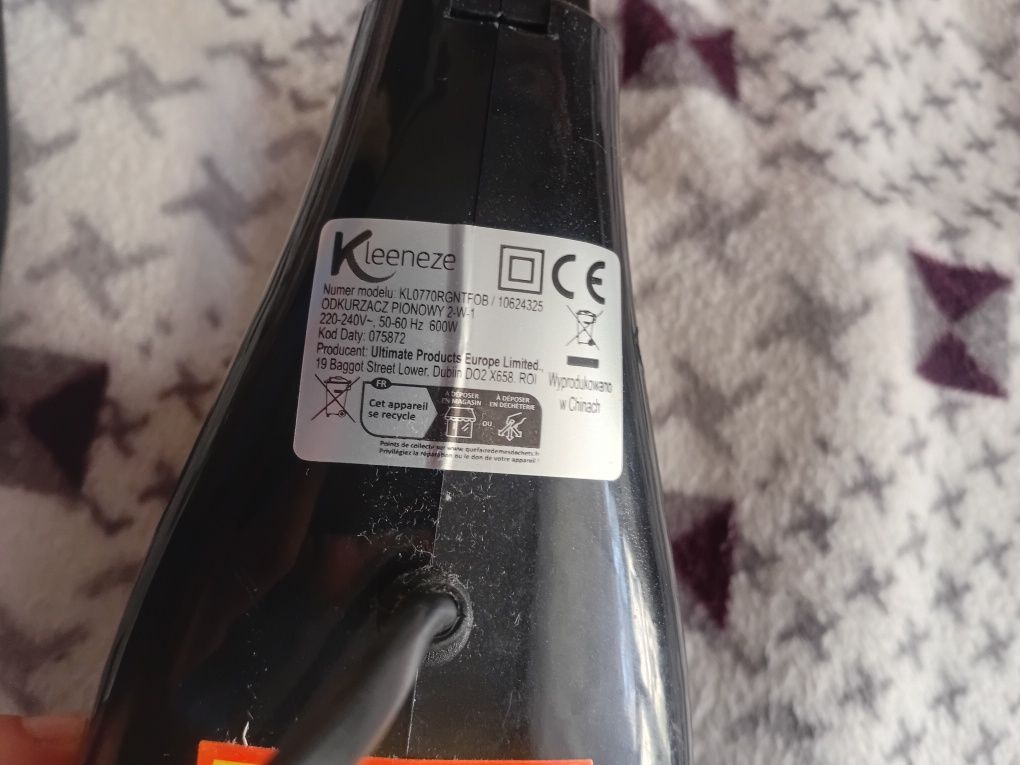 Odkurzacz pionowy Kleeneze  2 w 1 600w