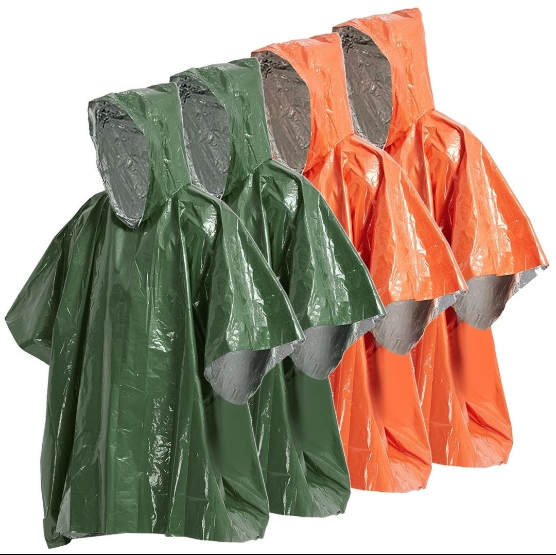 Poncho/capa de chuva de emergência