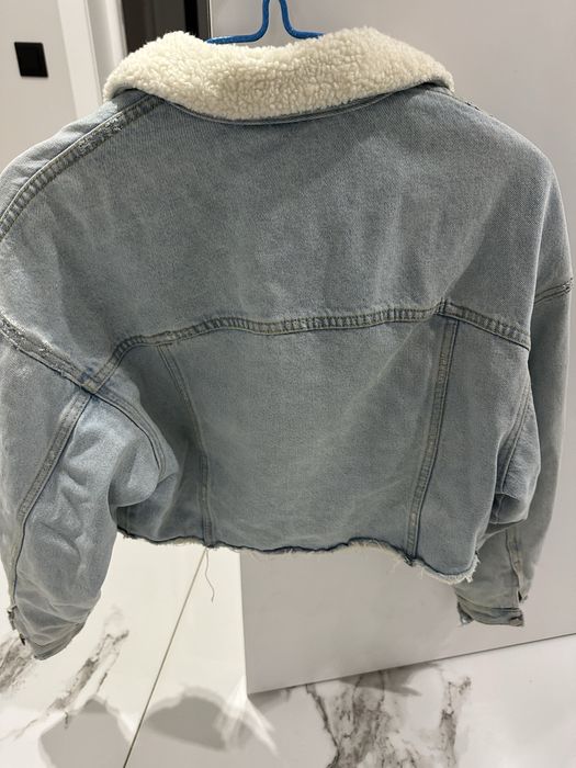 Джинсова куртка , утеплена, вкорочена Zara