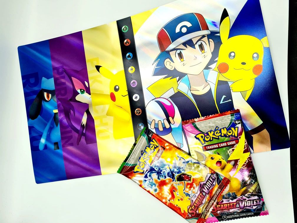 Nowy super zestaw Pokemon Album A5 + karty - zabawki