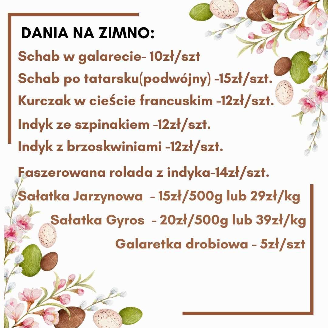 Pyszny Catering na Święta ! Możliwa dostawa!