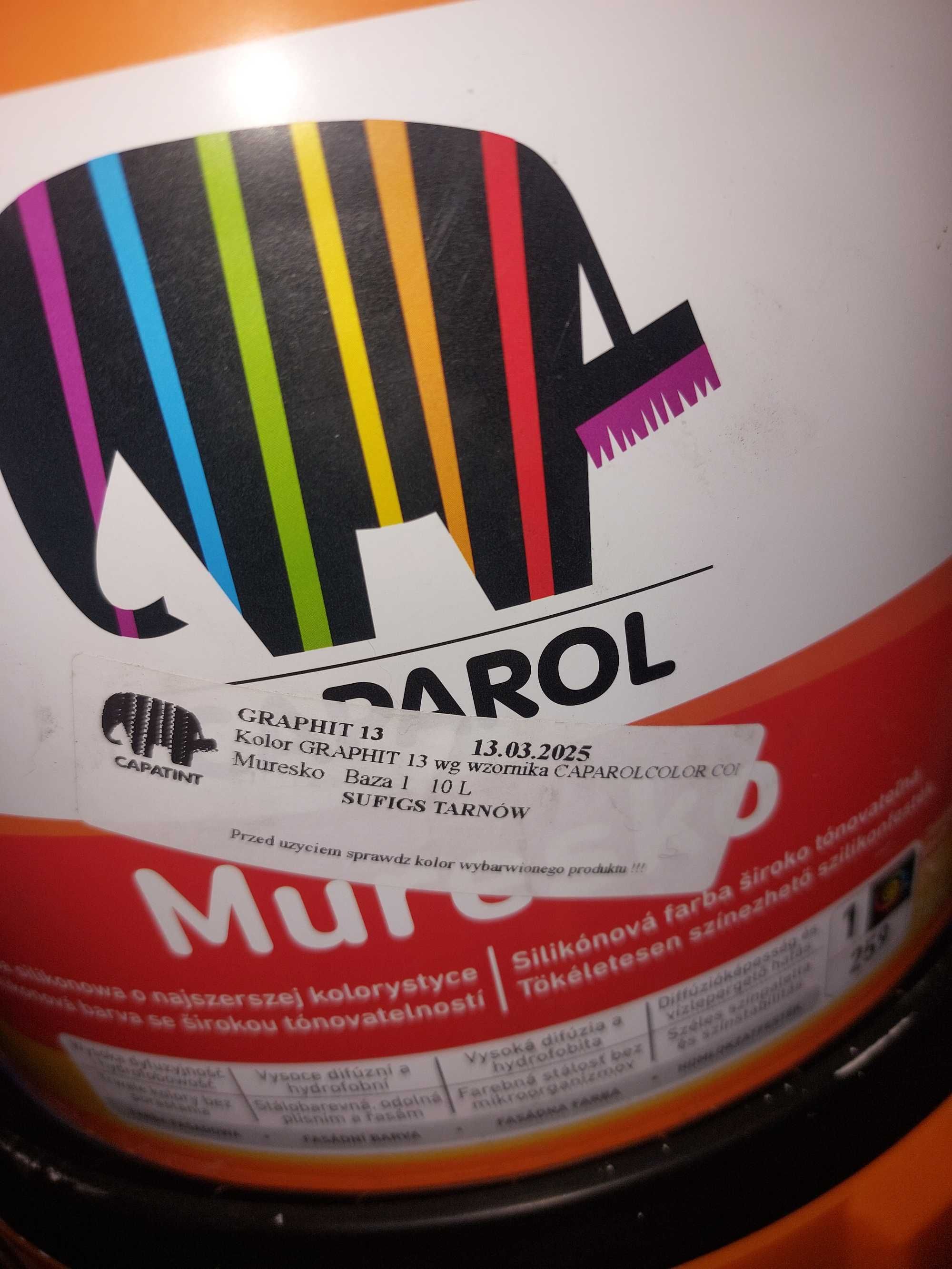 Farba elewacyjna 30l Caparol Muresko Graphit 13