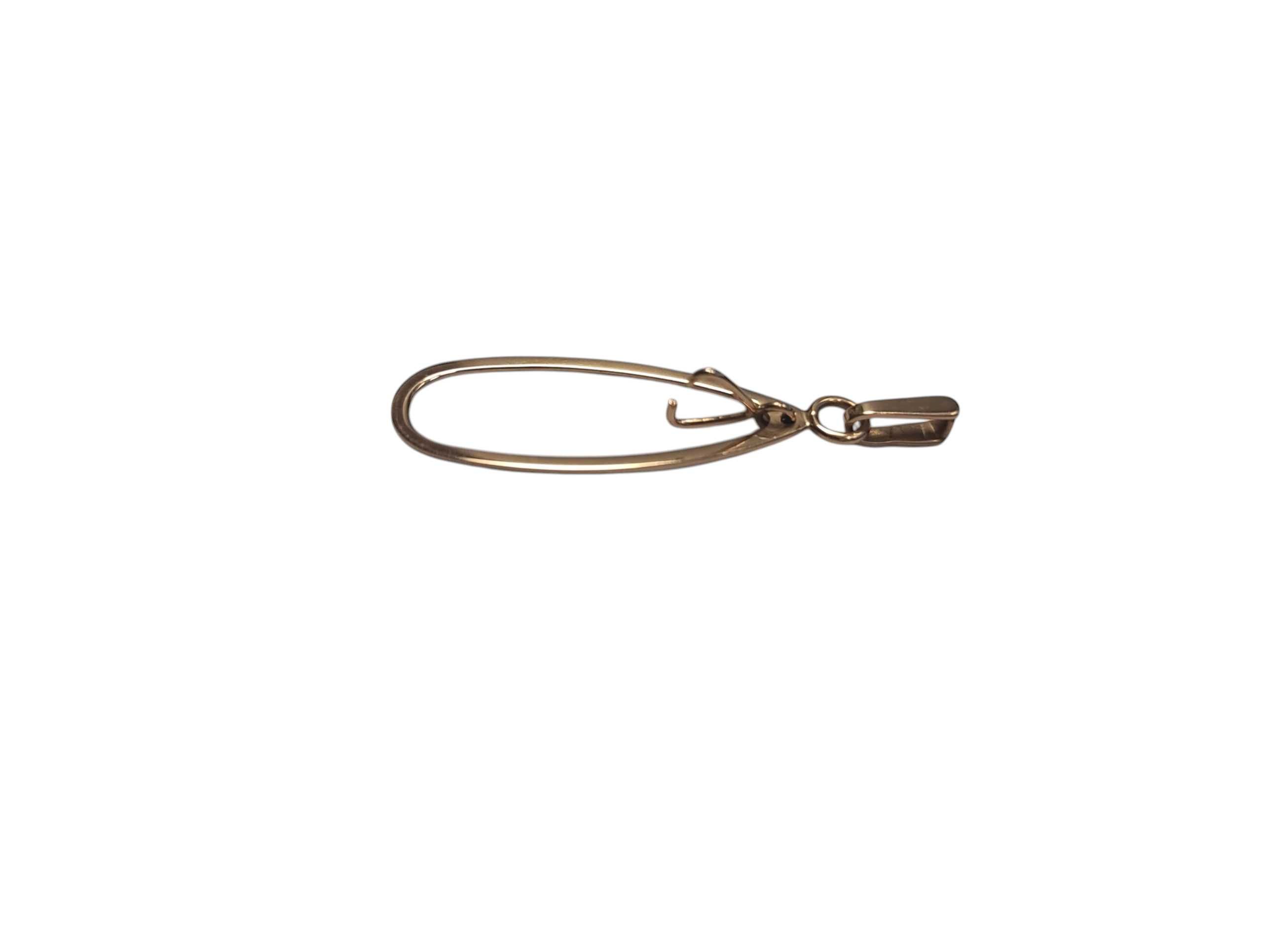 Złota Ciekawa Zawieszka - 583 / 1,24g 4,3cm