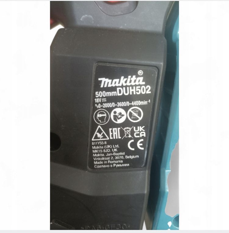 Akumulatorowe Nożyce do Żywopłotu MAKITA DUH502Z 18 V 50 cm