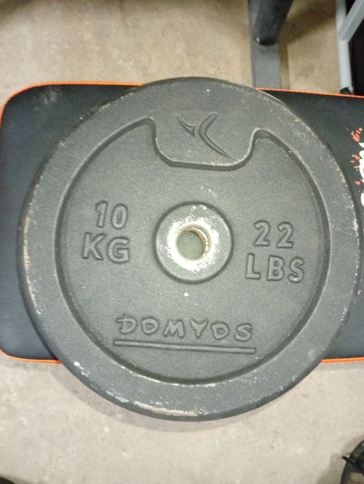 Discos/pesos musculação Domyus 10kg