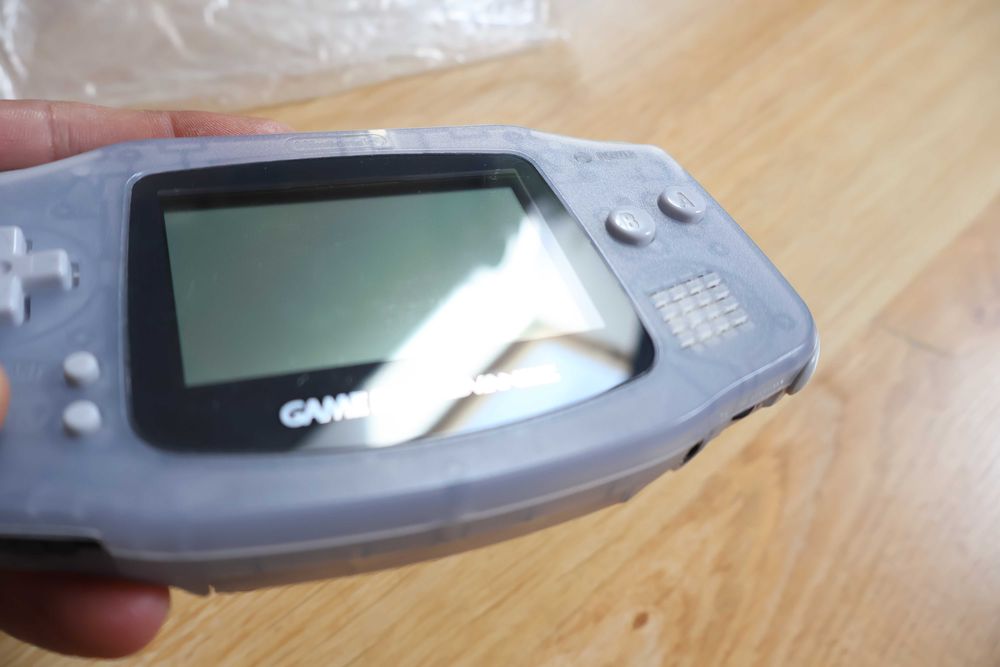 Komplet Konsola Game Boy Advance Nintendo BOX Stan Idealny TRANSPARENT