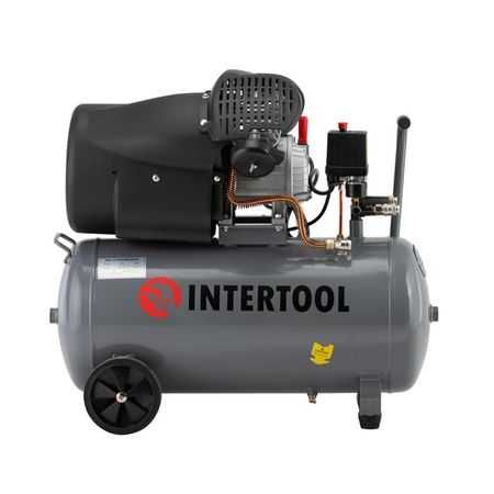 Компрессор INTERTOOL PT-0004 50 л, 2,23 кВт,220 В,10 атм,354л/хв,2 цил