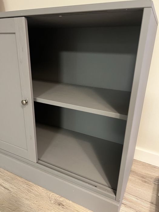 Komplet Kredens Havsta ikea + szafka Tv szare