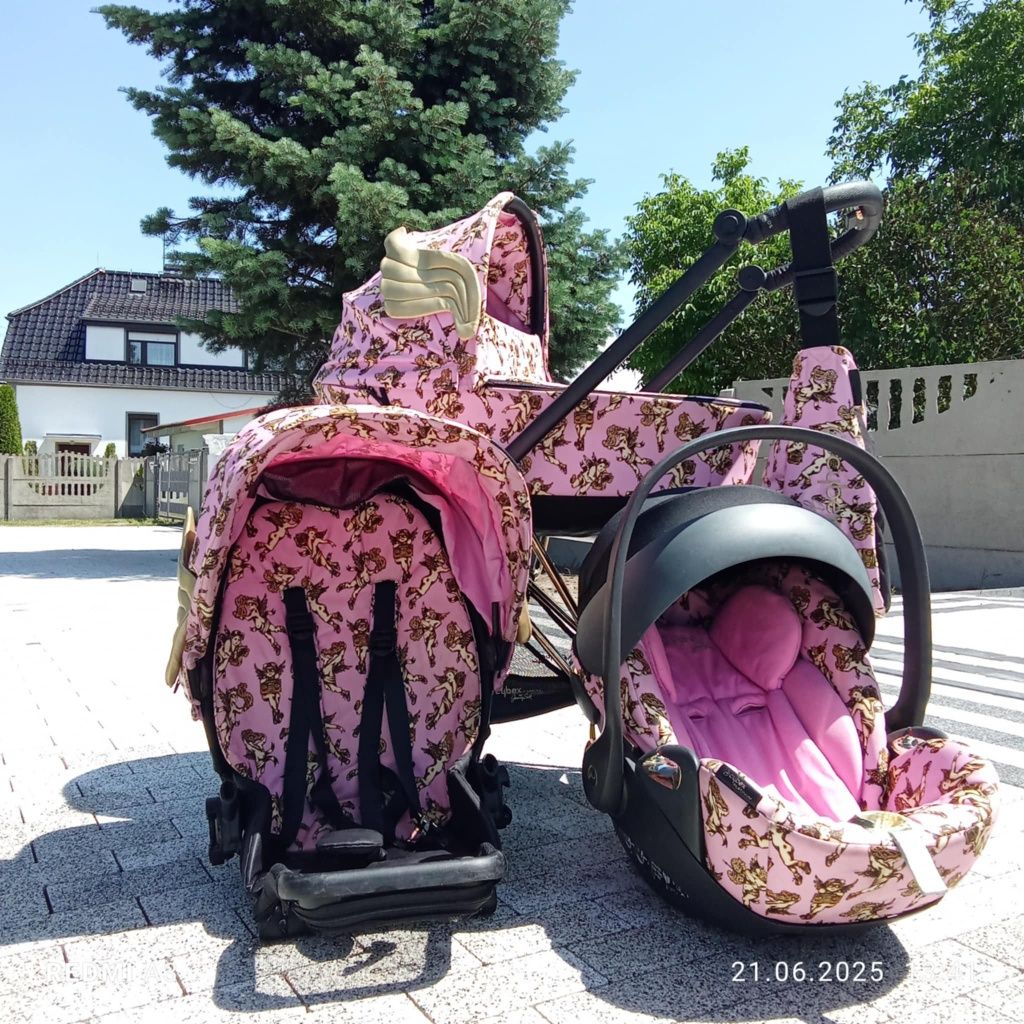 Wózek Cybex Mios Pink wings 3w1