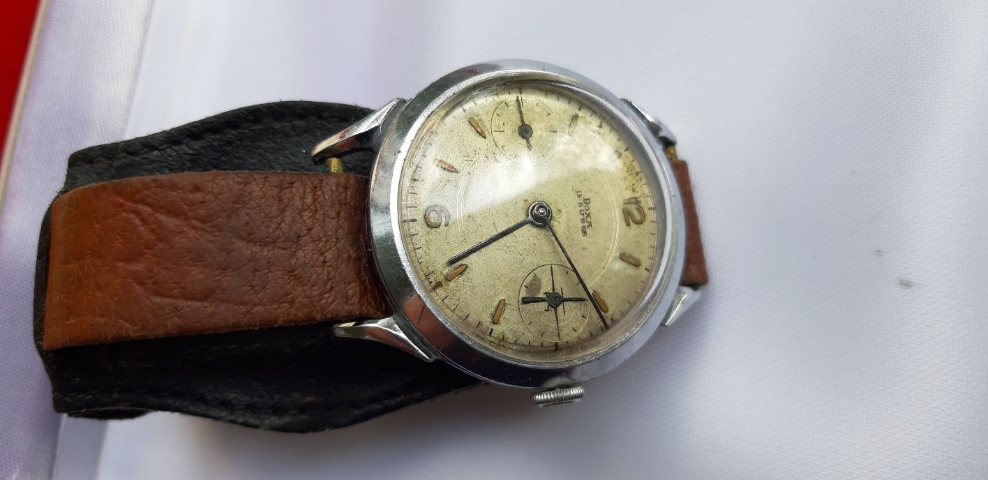 Doxa pasówka piękny zegarek masywny zabytkowy vintage unikat antyk