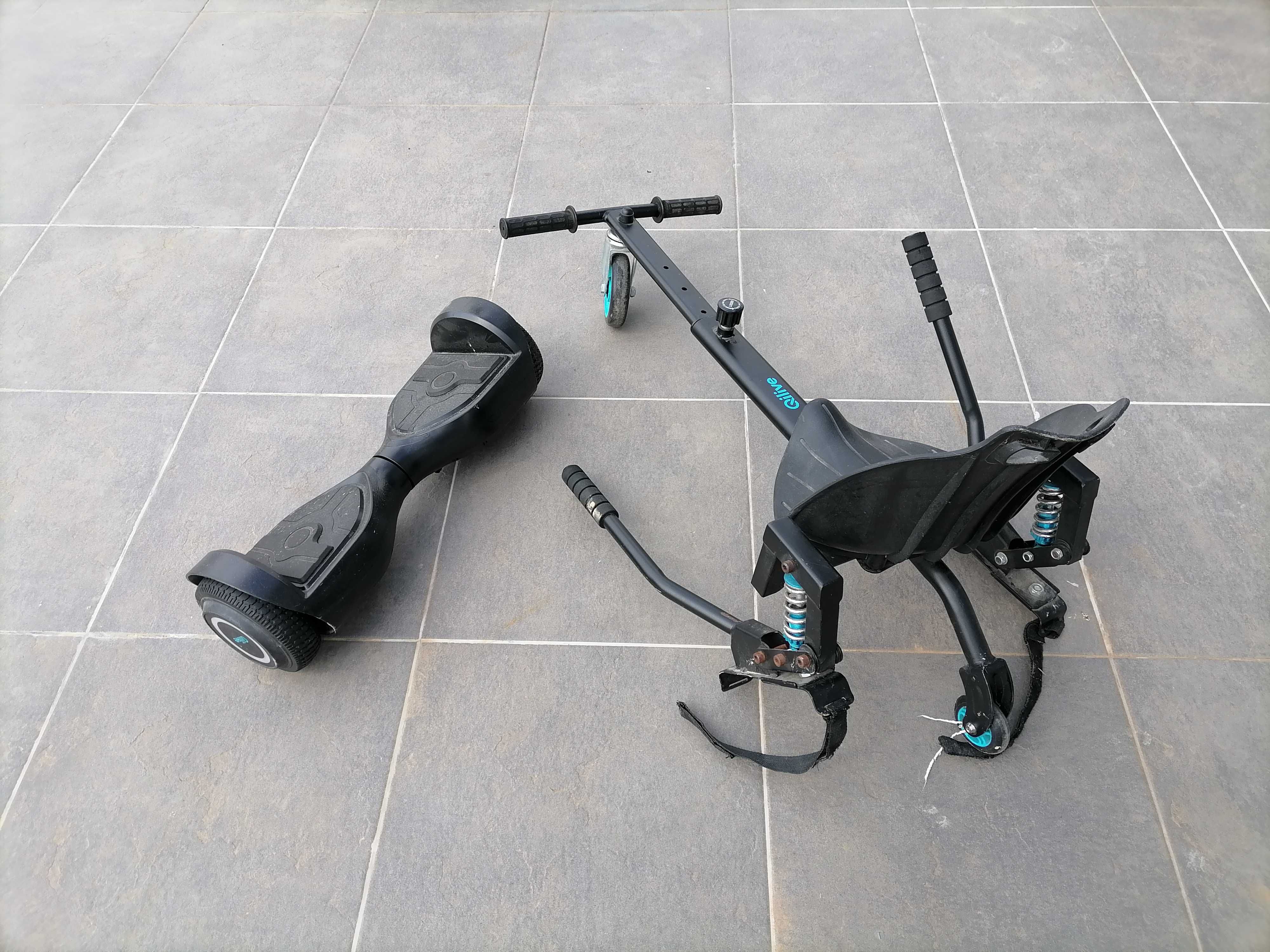 Hoverboard com hoverkart e capacete QLive