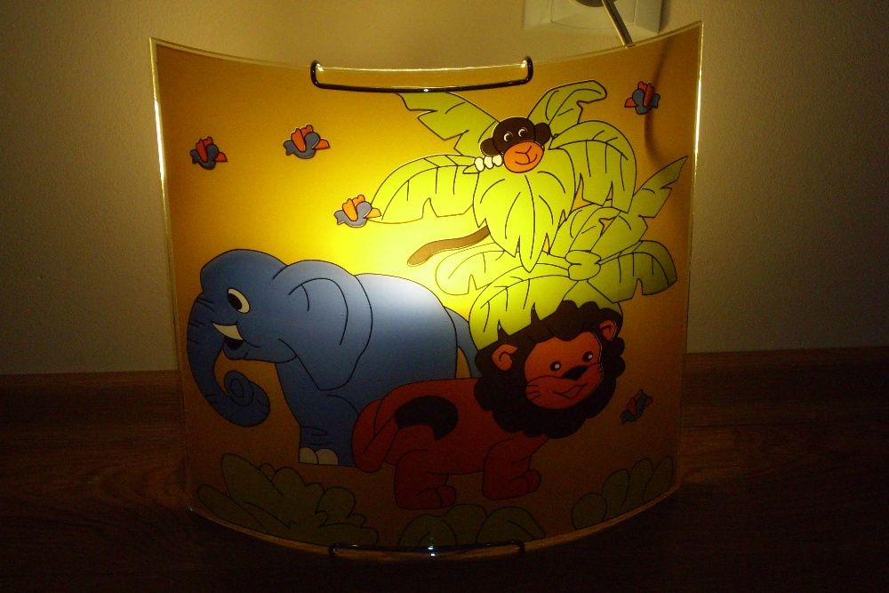 Lampa kinkiet plafon do pokoju dziecięcego, piękna i kolorowa,stan b.d
