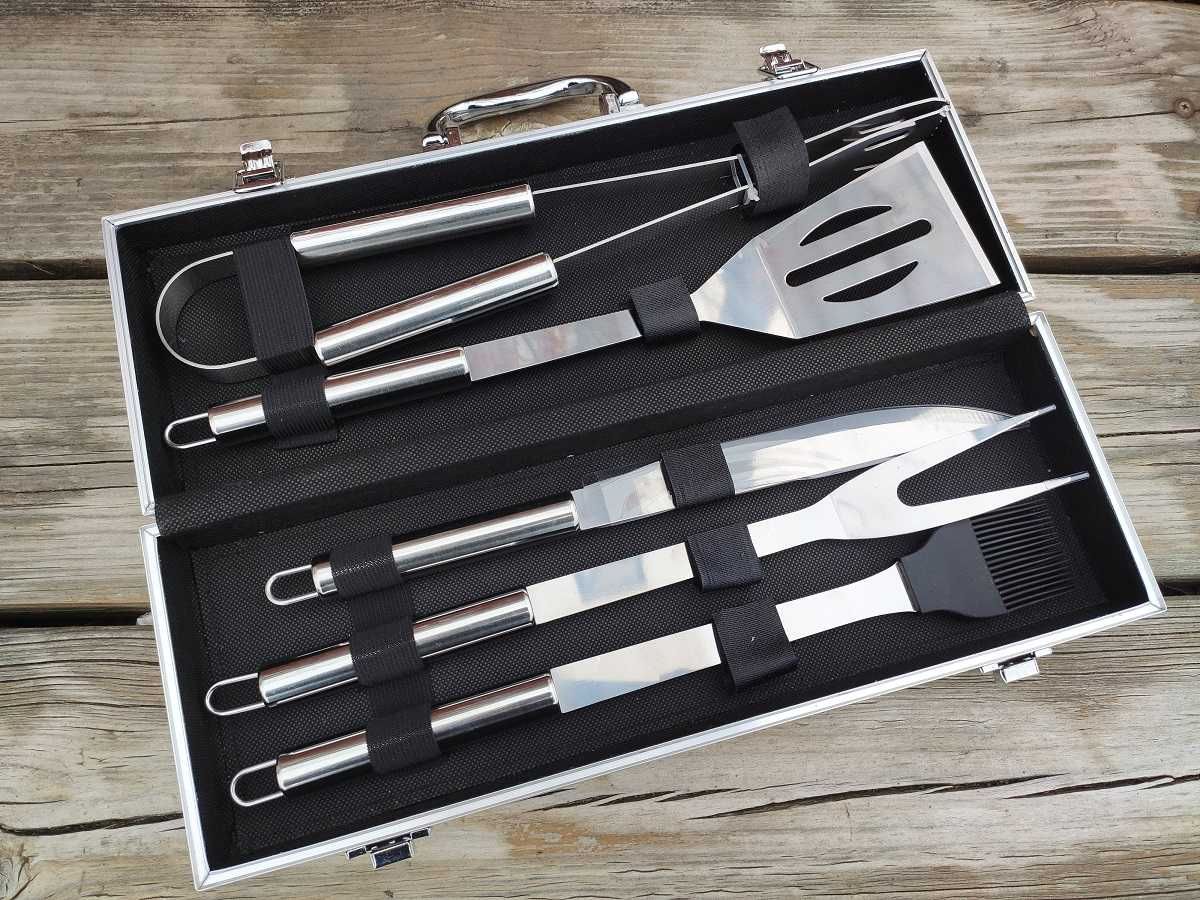 Набор для мангала 37х13х7см BBQ Tools Set AL-5 8996