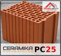 Cegła pustak Ceramiczny 25 P+W Ceramika Podkarpacka - Tarnobrzeg