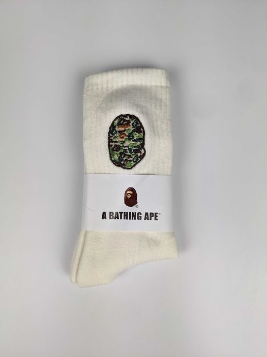Шкарпетки Bape, носки Bape, носки бейп, шкарпетки бейп, білі, чорні