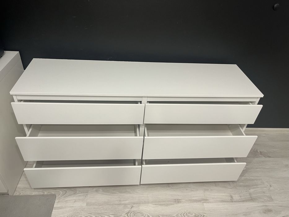 Biala komoda Ikea 6 szuflad