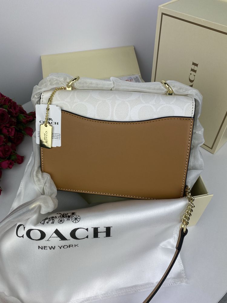Сумка Coach шкіра | золота фурнітура