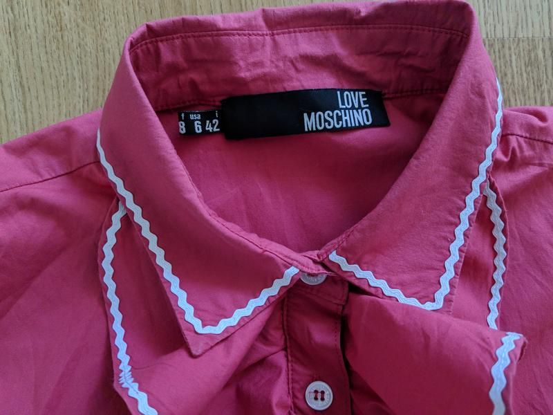 Рубашка блуза love moschino distributed by sinv 100% оригинал
