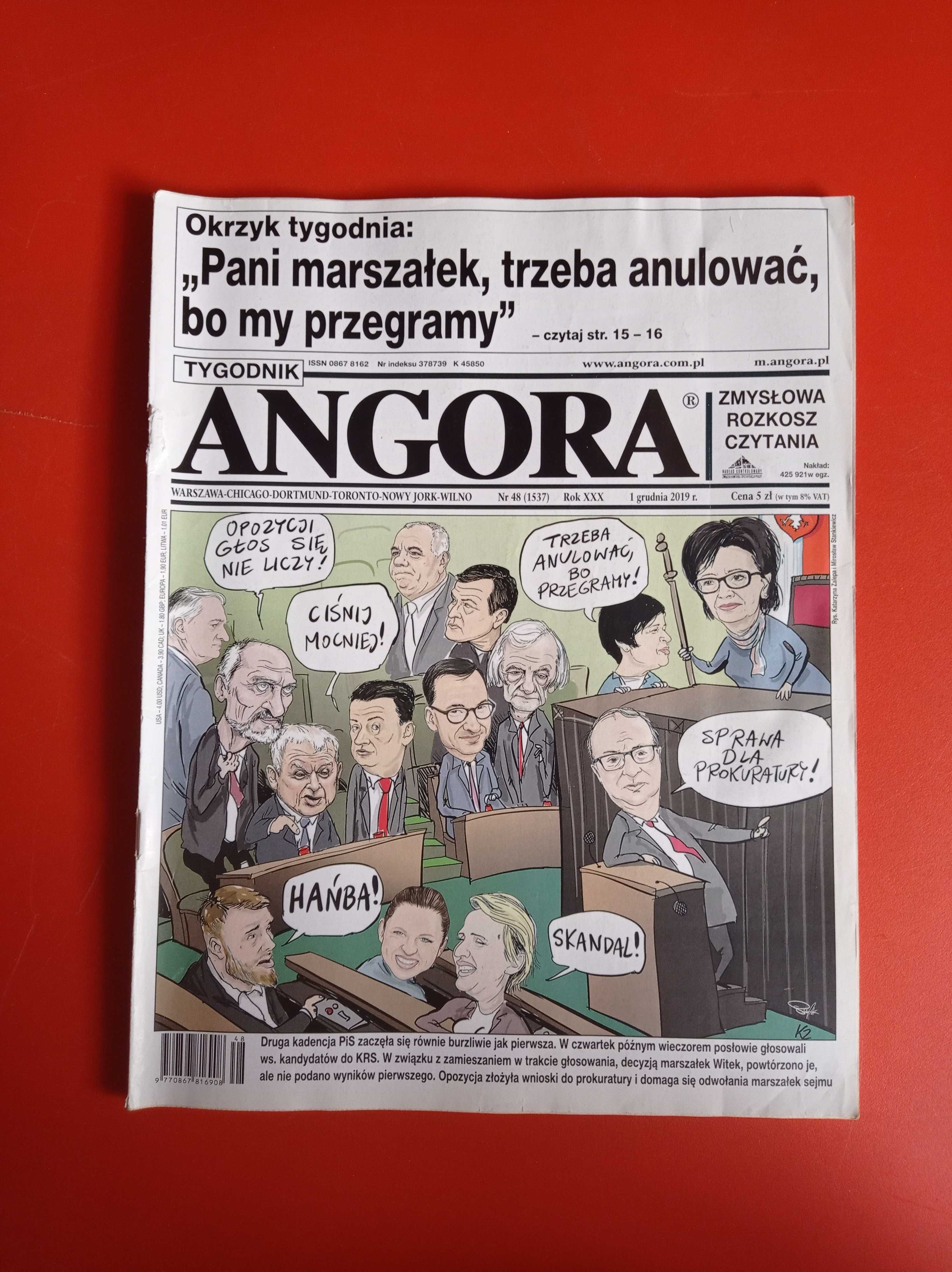 Angora nr 48 (1537) 2019, 1 grudnia 2019