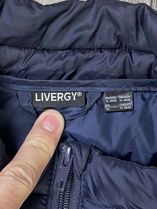 Livergy куртка XL размер стеганая демисезонная синяя оригинал