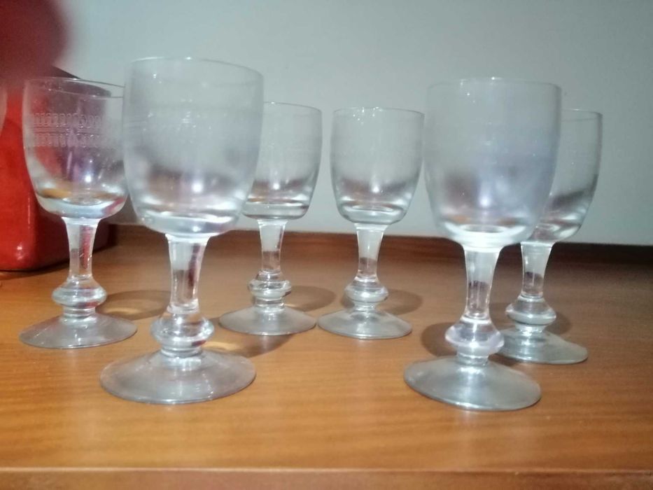 Copos Cristal antigos