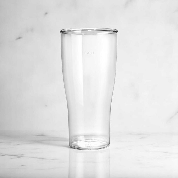Szklanki do piwa 0,4 L – nietłukące, idealne na grill i do kampera