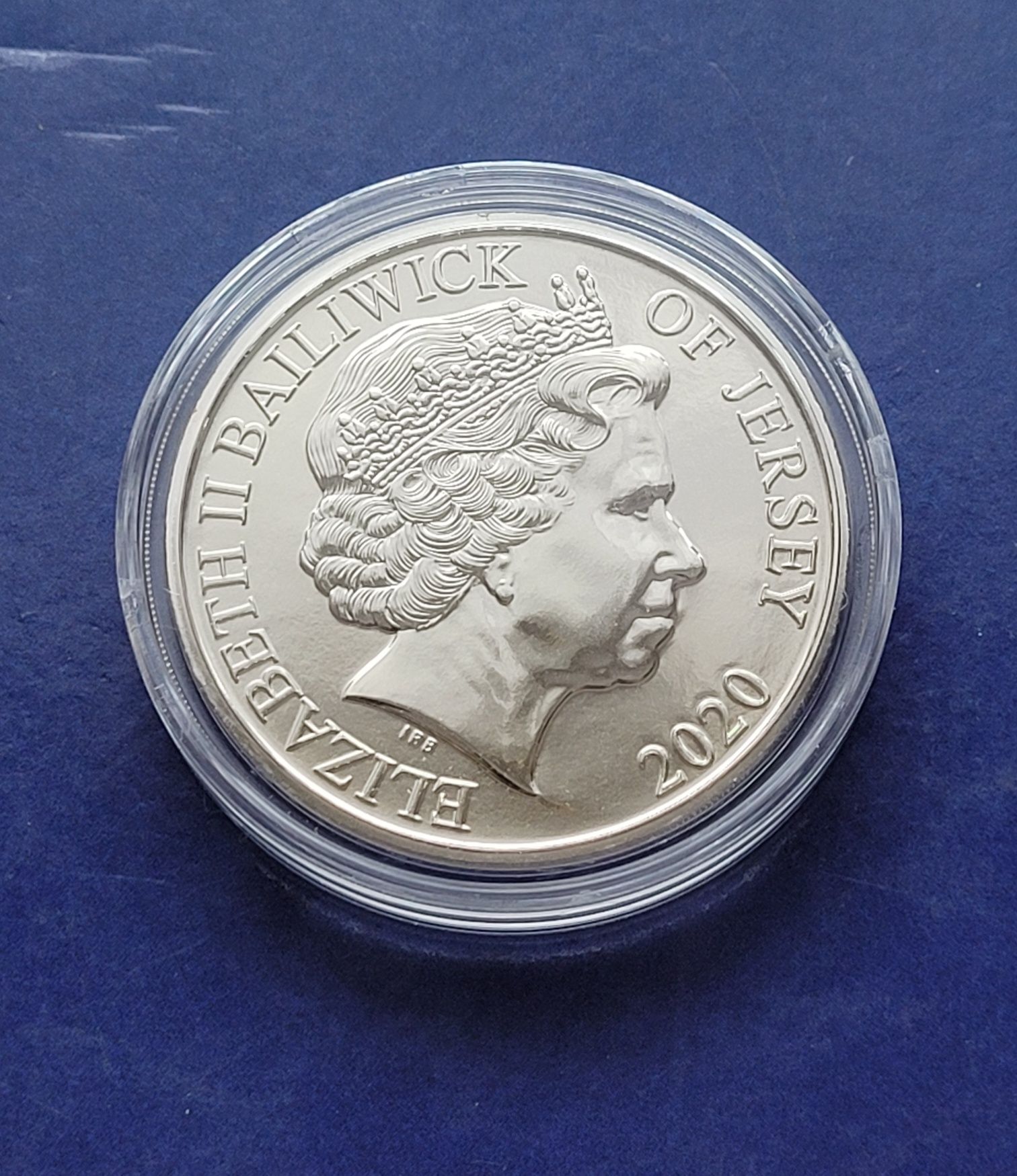 Moneta 5 funtów 2020 - Dzień pamięci  - mak - Jersey (502)