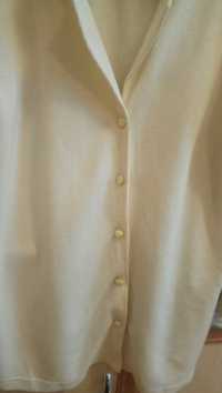 Biały sweterek zapinany na guziki XL/2XL