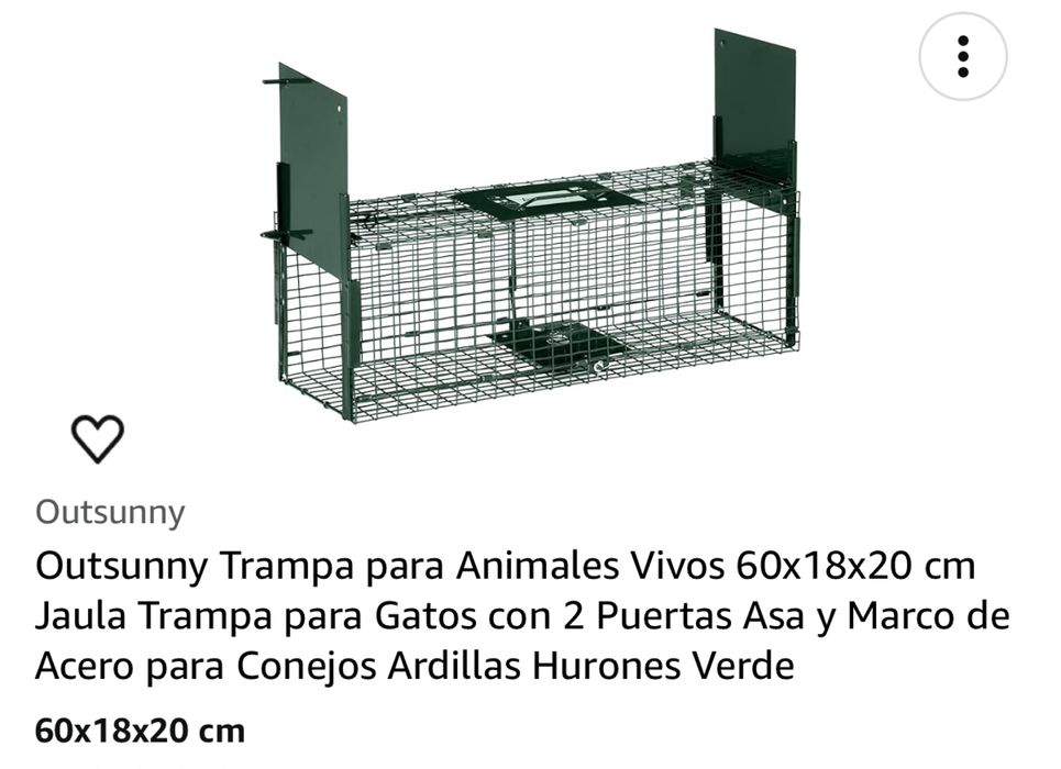 Armadilha para animais de medio porte