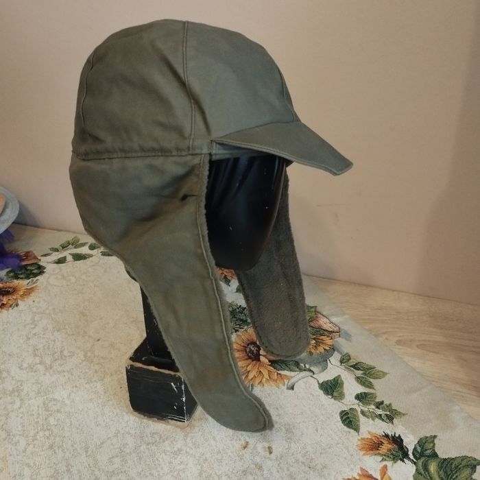 Nowa czapka pilotka khaki ocieplana