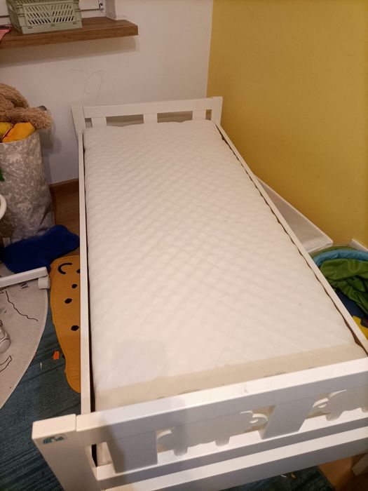IKEA KRITTER łóżko z materacem 70x160 cm