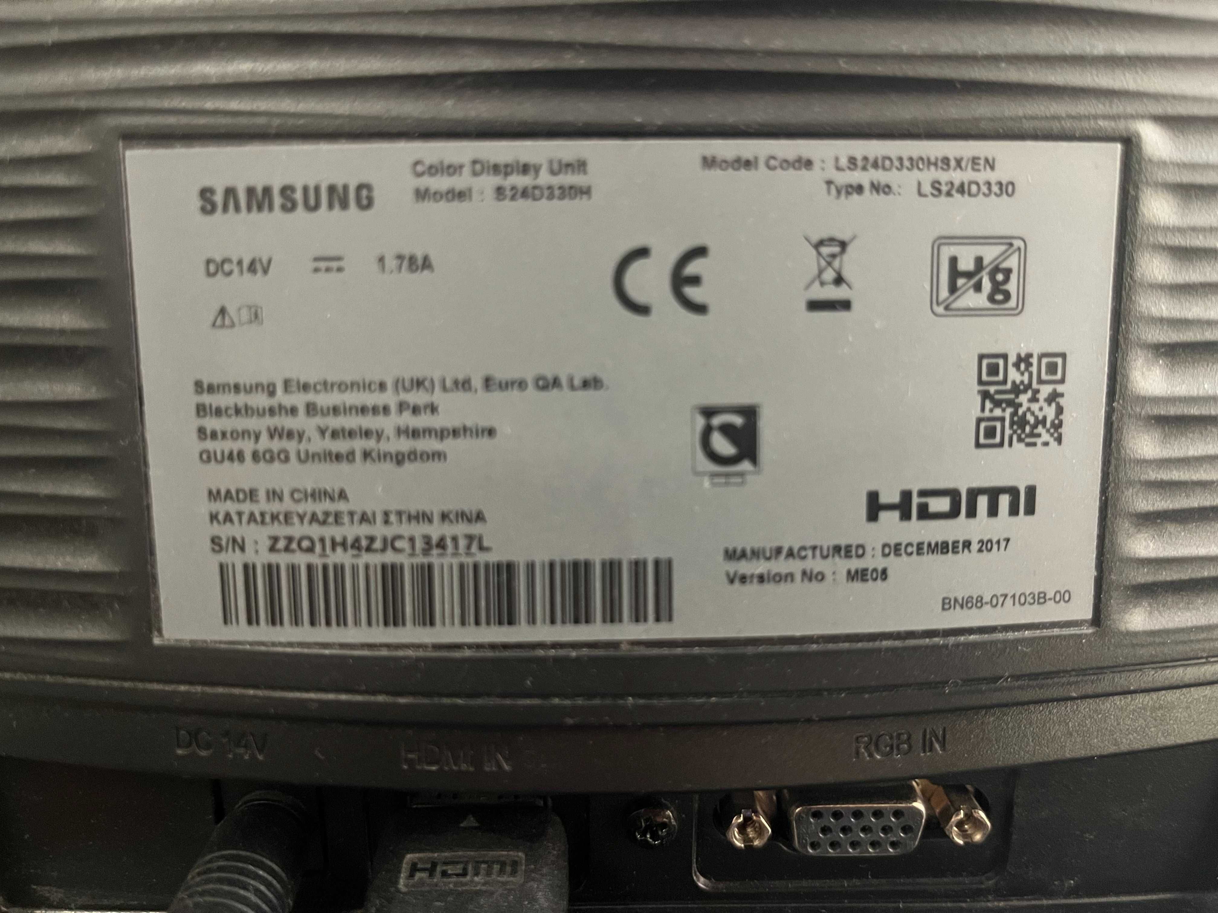 Monitor Samsung S24D330, Monitor gamingowy